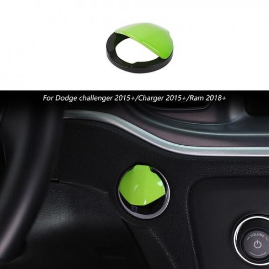Engine Start Stop Switch Trim Cap Cover Green for Dodge Charger/Challenger 2015+