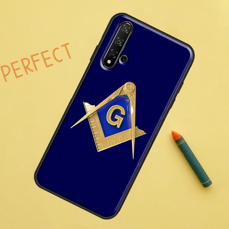 Freemasonry Logo Symbol For Huawei Nova 12s 11i 7i 8i 12i Y73 Y70 Y90 Y60 Y72 Y61 Y91 9 10 SE P40 Lite P30 Pro Case
