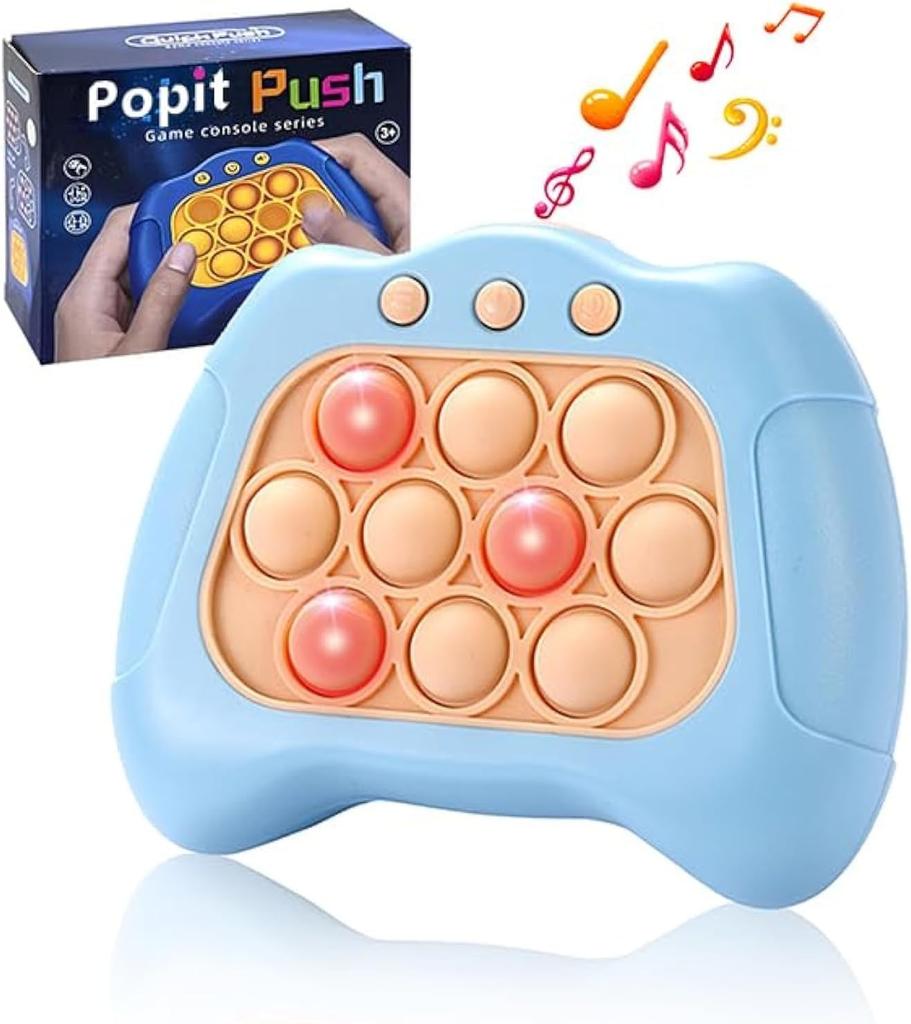 Quick Push Bubbles Game Console, Button Puzzle, Decompression Breakthrough Puzzle Game Machine,Hand Eye Coordination Game
