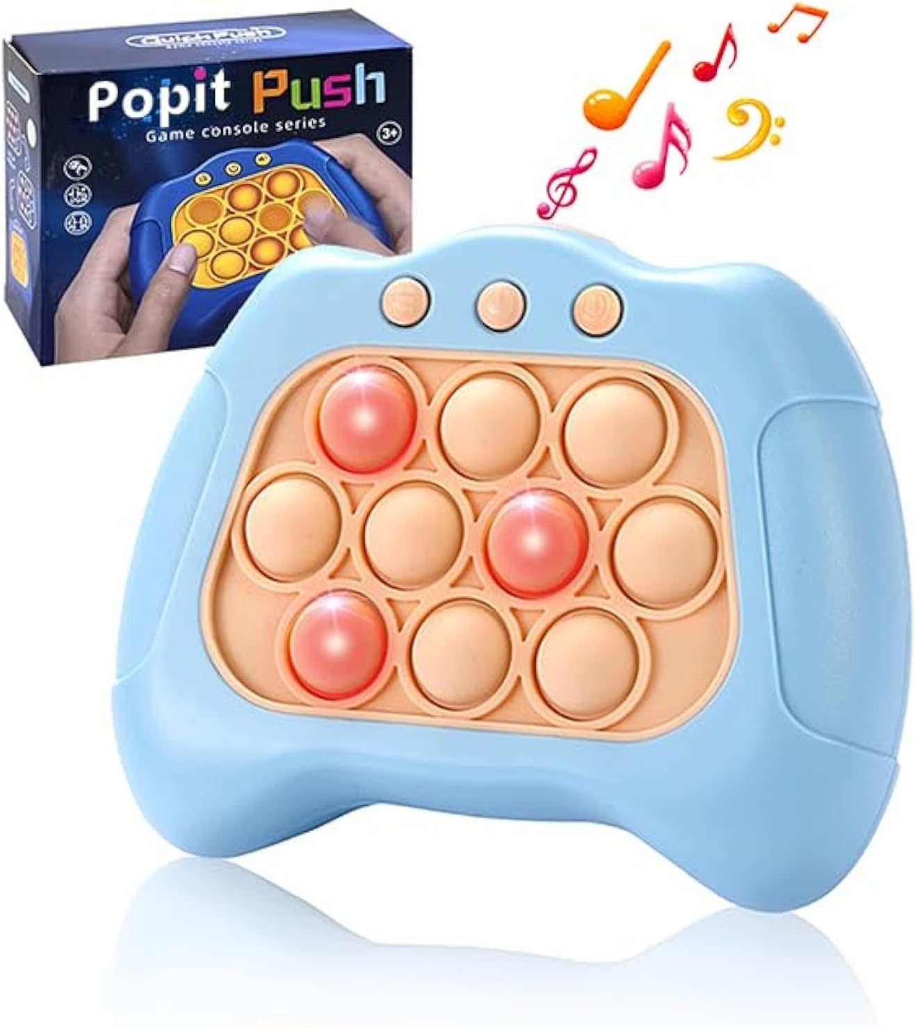 

Quick Push Bubbles Game Console, Button Puzzle, Decompression Breakthrough Puzzle Game Machine,Hand Eye Coordination Game
