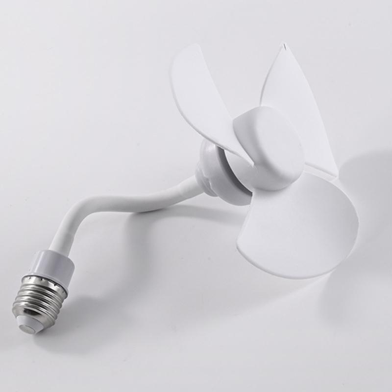 5.5inch Chandelier Fan E27 Thread Ceiling Fan 360 Degree Adjustment Low Noise Electric Fan Cooling Fan for Indoor