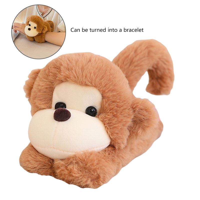 Soft And Fuzzy Panda Monkey Clap Bracelet Plush Toy Wristband For Children 78 Characters