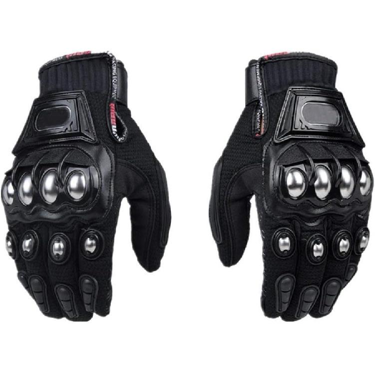 

Steel Outdoor Knuckle Motorcycle Motorbike Powersports Safety Gloves (X-Large, Touch Screen) Medium чёрный