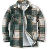 Men's Jacket Fleece Long-sleeved Lapel Plaid Shirt Men's Cotton Jacket