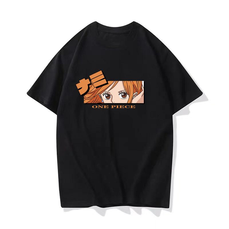 Japanese Anime One Piece Cotton TShirt Luffy Zoro Nami Graphic Summer Short Sleeve Unisex