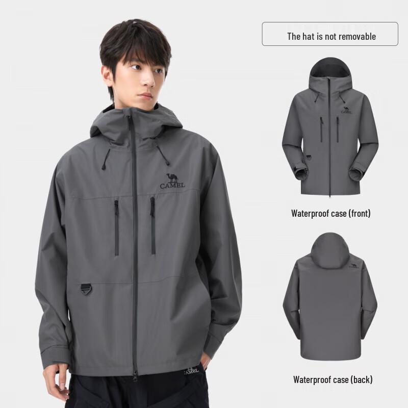 Camel Single-Layer Hardshell Jacket A14BA31187 XXXL