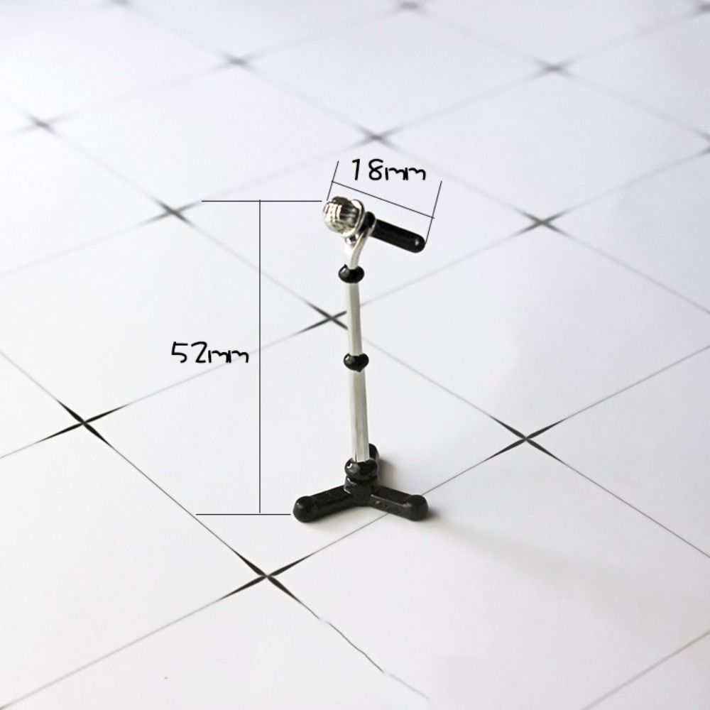 Micro Landscape Mini Microphone Model Zinc Zinc Alloy 1:12 Dollhouse Accessories Microphone Stand  Kids