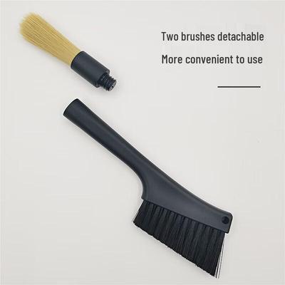Ensemble de brosses de nettoyage détachables à double tête pour machine à café