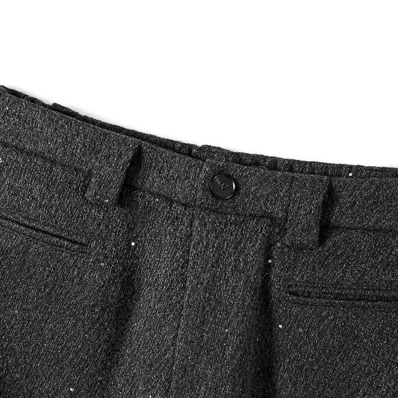 Women's High-Waist Draped Straight-Leg Trousers