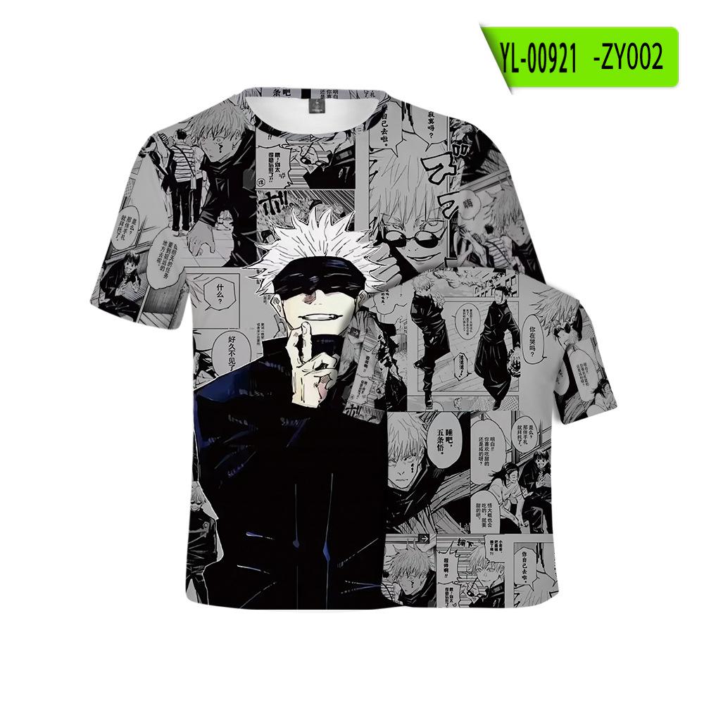 Jujutsu Kaisen Ryomen Sukuna Hip Hop Men Streetwear Vintage  T-Shirt Anime Graphic Harajuku Casual Short Sleeve Loose Vintage Tops
