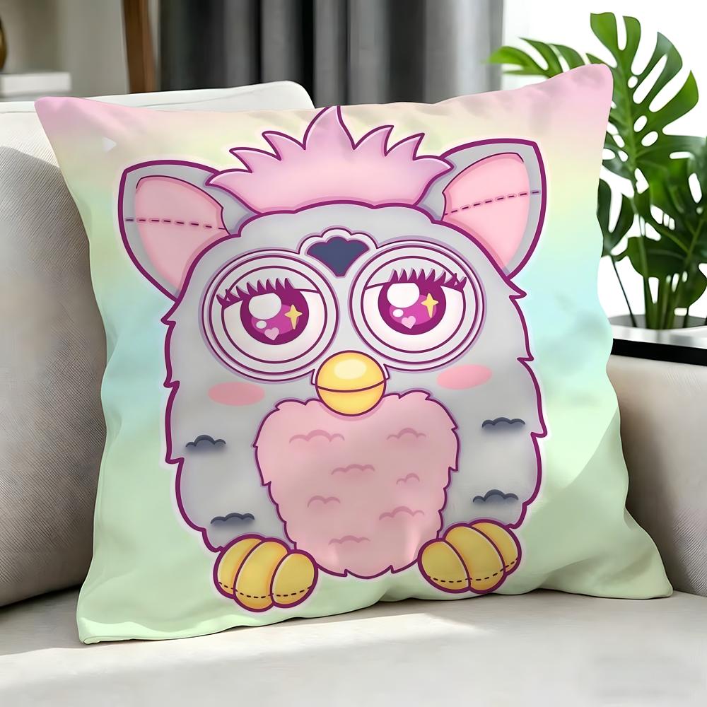 cute Furby Cushion Cover Cushion Cover Set Pcs x x x Pillowcase Decorative Sofa Home Decor