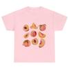 Peach Fruit Graphic Shirt, Peaches Lover Tshirt | Fruit Print Tee | Summer Gift Tees