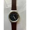 Used Swatch Watch Quartz Brown Leather