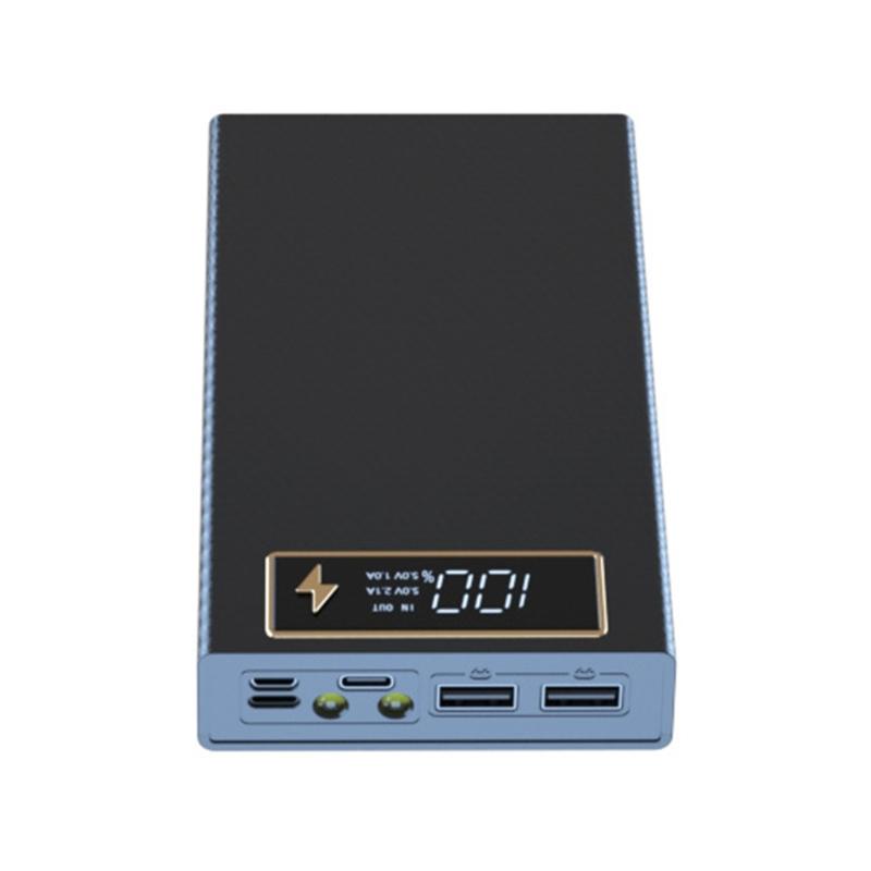 

6x18650 Battery Storage Box PD Quick Charge Power Bank Case Support Wireless Charging/Quick Charging Functions