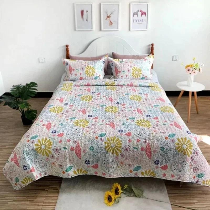 Bohemian Style Bedspread On The Bed Plaid Stitch Blanket Double Bed Sheets Bedspreads for Bed Cover Mattress Topper Sofa Cover