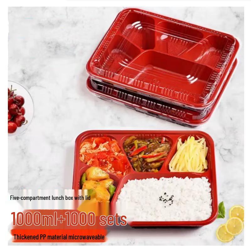 Saikeyou Disposable PP Plastic Takeout Meal Boxes