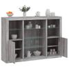 Vidaxl Cabinets with LED Lighting, 3 Pcs, Sonoma Grey Oak