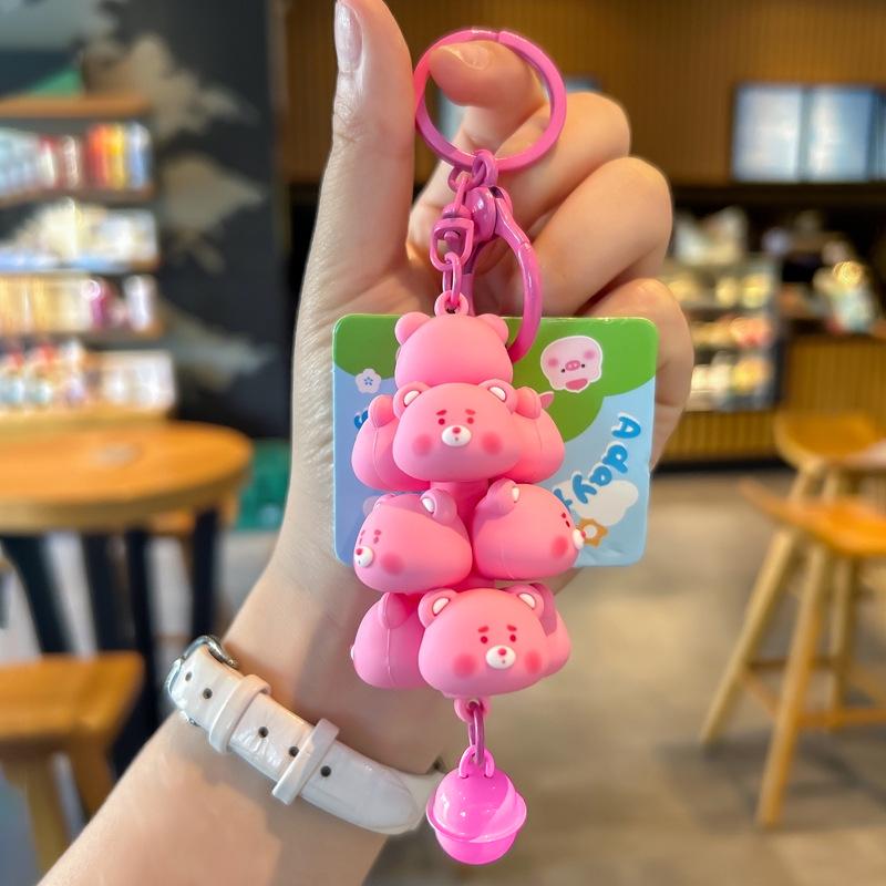 Очаровательный панда мороженое stacking toy брелок подвеска