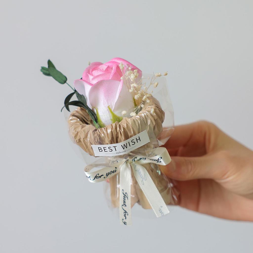 Mini Pocket Bouquet: Preserved Roses & Sunflowers Gift Box for Birthdays & Decor