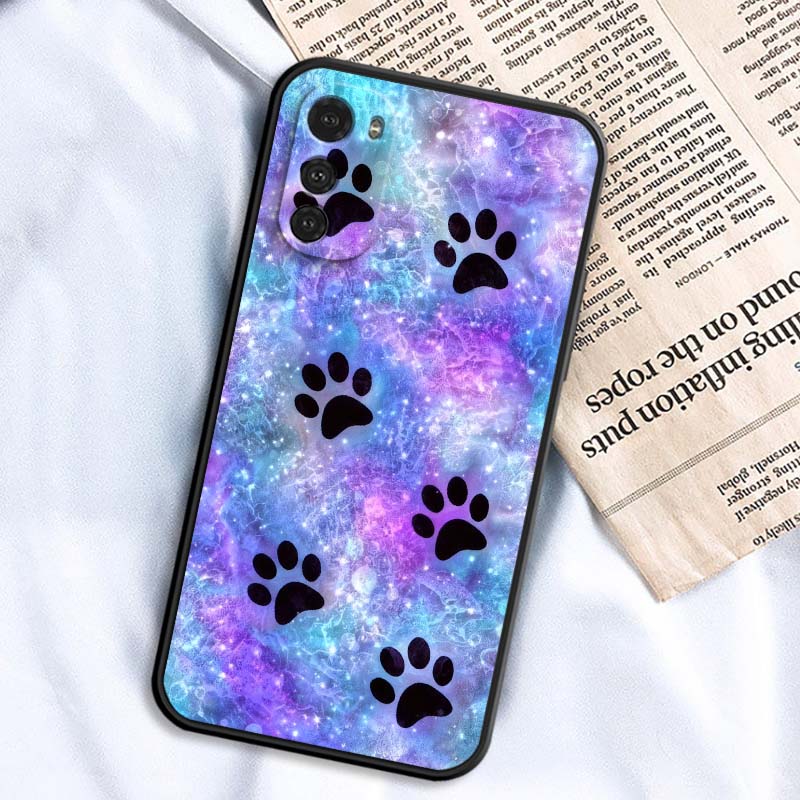 Creative Cat Claw Design For Motorola G85 Edge 50 G24 G35 G14 G04 40 G72 G34 G G54 G13 G32 5G Black Phone Case