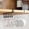 [HGS]6 Hooks Wall Hanging Kitchen Storage Rack Organizer Cup Mug Holder For Home Kitchen Bathroom[HGS]