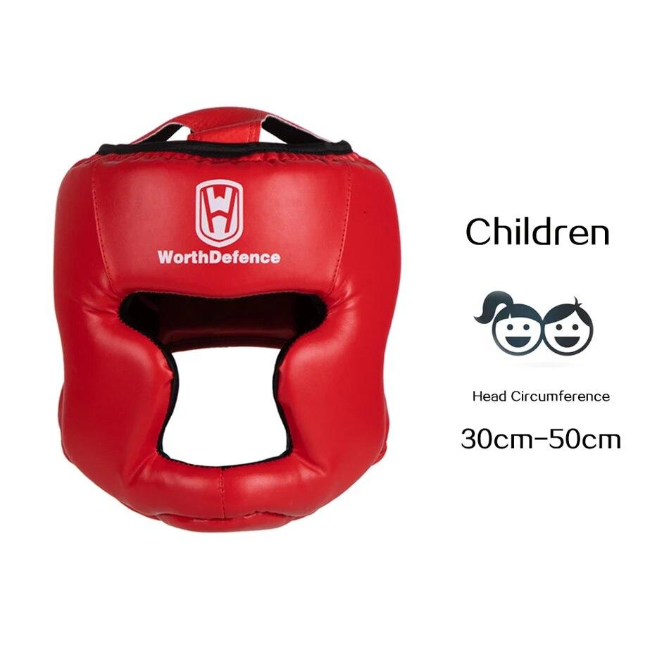 Kickboxen Helm für Männer Frauen PU Karate Muay Thai Guantes De Boxeo Free Fight MMA Sanda Training Erwachsene Kinder Ausrüstung