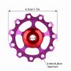 2PCS Lightweight Bike Rear Derailleur Wheel Aluminum Alloy Bike Derailleur Pulley  Bike Accessory