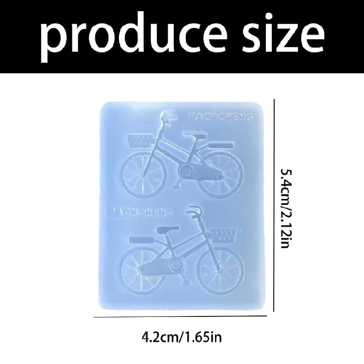 Food Safe Silicone Bike Mould For Epoxy Resin Art Soap Candle Creation Reusable Craft Template Gift Making