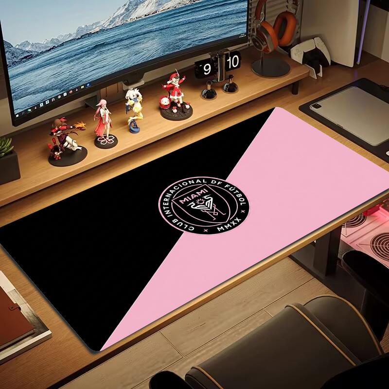 Tappetino Mouse Inter Miami CF Grande Cuscino per Tavolo da Gioco Antiscivolo Laptop Tablet Mousepad Grande Tappetino XXL Mini PC Playmat Con Bordo Lock_xia