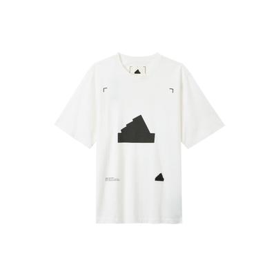 adidas New Oversized Tee With Logo Patch Men Tops White HG2057