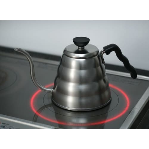 HARIO V60 odkapávací konvice Hairline Silver Praktická 800 ml Kompatibilní s plynem/IH Made in Japan VKB-120HSV