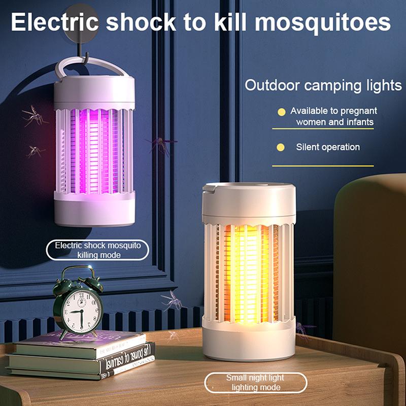Mute Electronic Insect Killers Camping Anti Fly Trap Led Rechargeable Anti Mosquito Repellent Killer Portable Indoor Bug Zapper