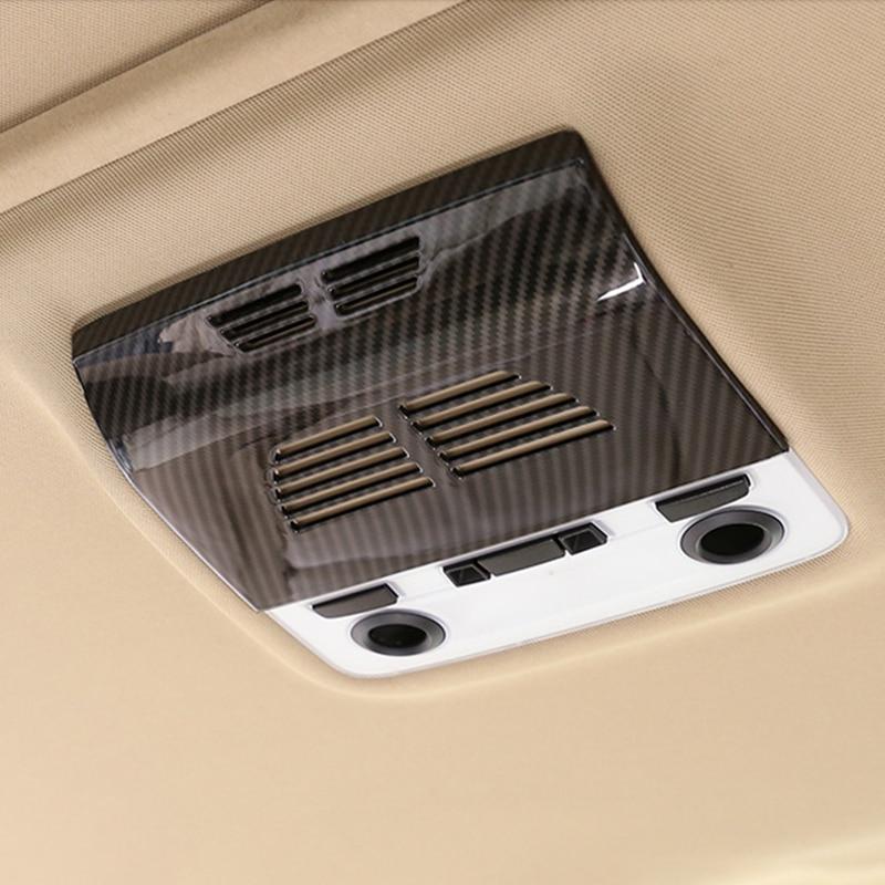Kohlefaser ABS Auto Vorne Hinten Leselicht Rahmen Zierleiste Dekorative Abdeckung Aufkleber Für BMW 3er E90 2005-12 Autozubehör