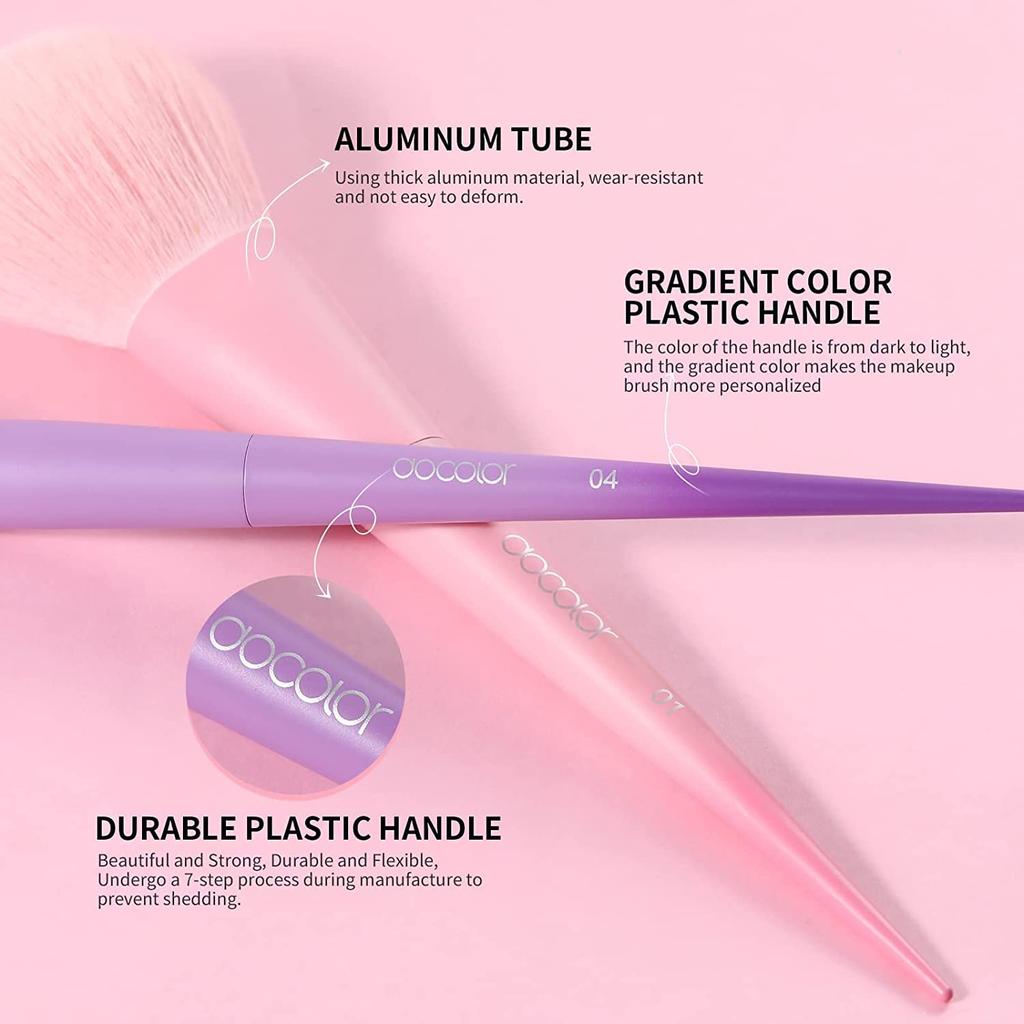 11-teiliges Make-up-Pinsel-Set Aus Weichem Nylon – Für Lidschatten, Concealer, Eyeliner Und Mehr