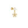 AIDE Coração Bola Redonda Hélice Plana Brinco Piercing Prata Esterlina 925 Tarraxas Geométricas Zircônia Exquisite Adorno Tarraxas Brincos