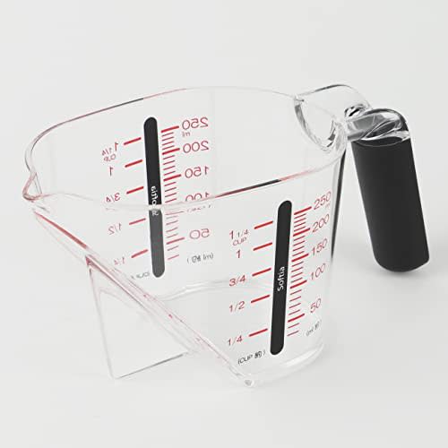 Pearl Metal Softia Top-Mounted Measuring Cup 250, Black