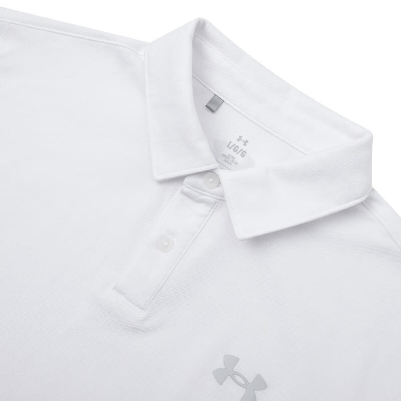 Under Armour Training Comfortable Breathable Casual Polo Shirt Men tops White 1387341-100