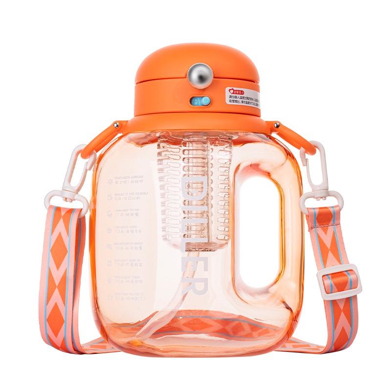 

Бутылка 1622л Вода Универсальная Большая Вместимость Пластик Чай Прочная Отделения 1600ML оранжевый