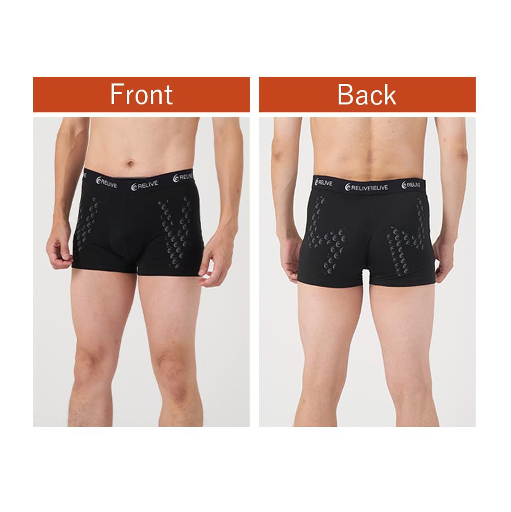 Revive Pants Power Pants Body Patented Recovery Boxer Black 3L Men's [Lower Strengthening] Pants, Briefs, (Size (Waist 100-118cm))