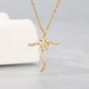 Gold Cross Pendant Necklace - Non-Fading, Light Luxury Style, Christmas Gift, In Stock