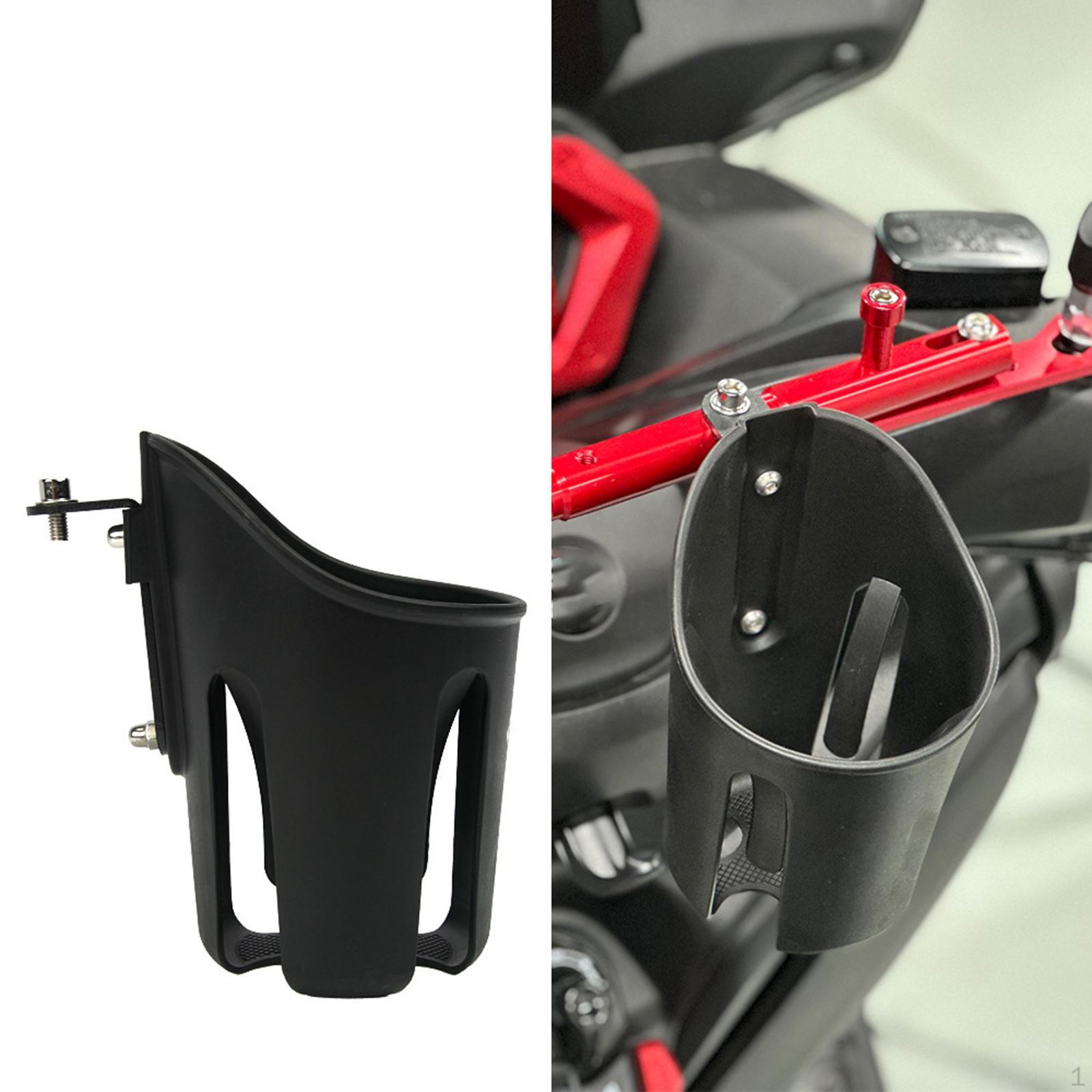 

Drink Holder for Scooter Mounted on Rearview Mirror, Motorbike Accessory Long Mount Bracket