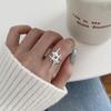 Retro Heavy Industry S plain ring, non-fading opening adjustable index finger ring