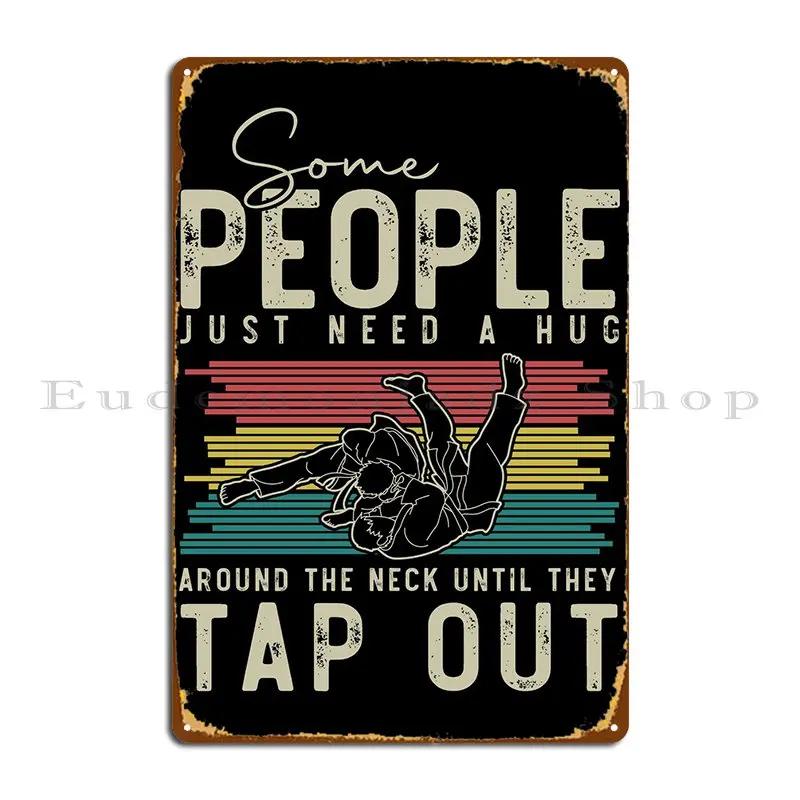 

Brazilian Jiu Jitsu Metal Sign Painting Cinema Kitchen Custom Plaques Tin Sign Poster 20x30cm