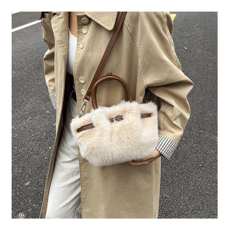 Winter Plush Bag Women's New Fashion Versatile Crossbody Bag Exquisite Handbag