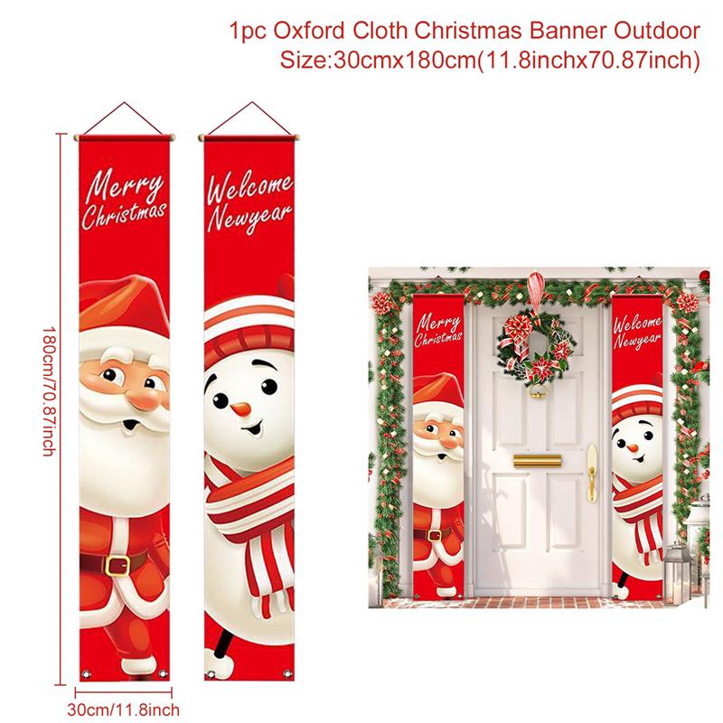 Christmas Door Decoration Merry Christmas Decorations For Home 2025 Navidad Noel Kerst Natal Xmas Ornaments New Year Gifts 2025