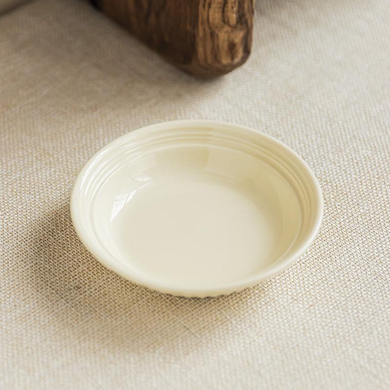Cream Tableware, Dishes, Simple Ceramic Taste Plates, Household Small Plates, Small Vegetable Plates, Hot Pot Taste Plates, Bone Spitting Plates
