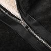 Herren Plus Size Retro Lammwolle Leder Motorradjacke
