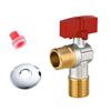 Heavy Duty Brass Water Valves Large Flows Leak Proof Design Easy Installation Universal Pipe Fitting for Bathroom Kitchen