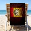 Spain FC Crest Printed Beach Towel, Super Soft Microfiber, Perfect Gift Birthday, for Pool, Beach, Travel, for family and friends