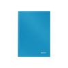 A5 Notebook - LEITZ - Solid - 80 Sheets - 160 Pages - Light Blue - Plastic